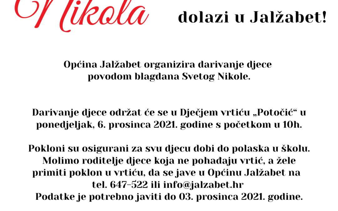 Sveti Nikola dolazi u Jalžabet!
